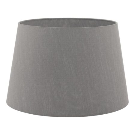 Cezanne Grey Faux Silk Tapered Drum Shade 45cm