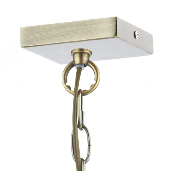 Churchill 1 Light Pendant Antique Brass - Image 2