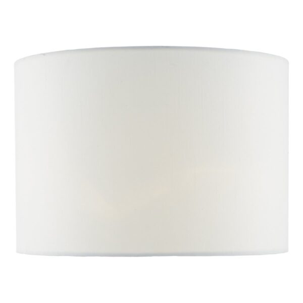 Ciara White Linen Drum Shade 33cm