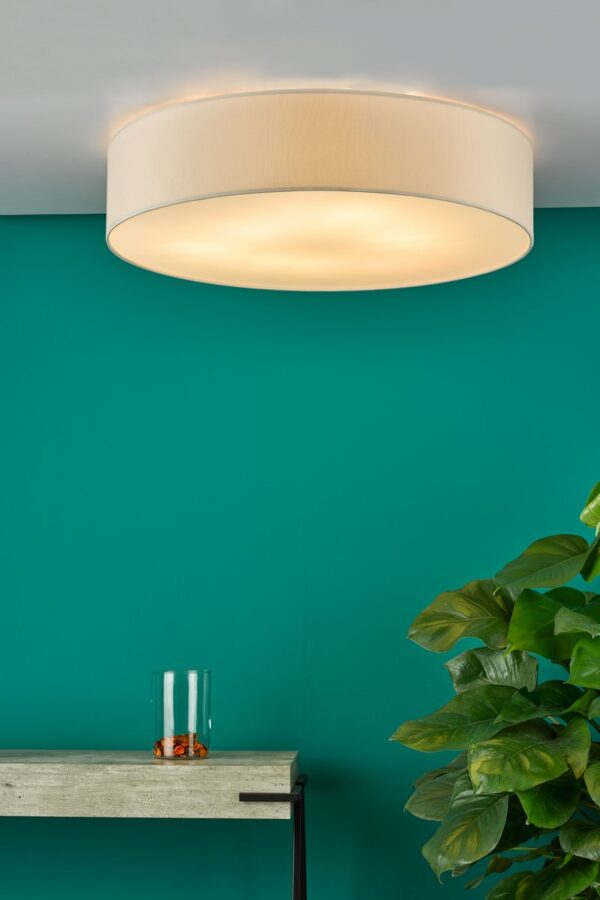 Cierro 6 Light Flush Taupe With Diffuser 80cm - Image 6
