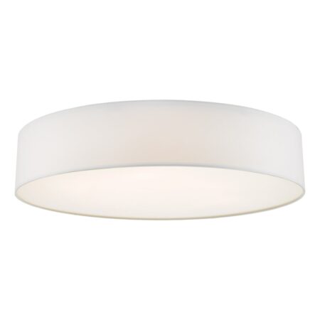 Cierro 6 Light Flush Ivory 80cm
