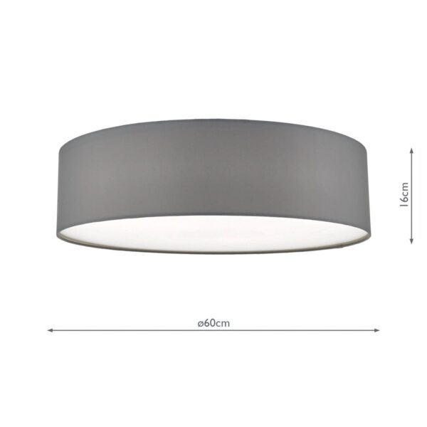 Cierro 4 Light Flush Grey 60cm - Image 6