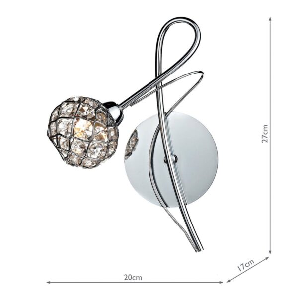 Circa Wall Light Polished Chrome Glass - Image 6