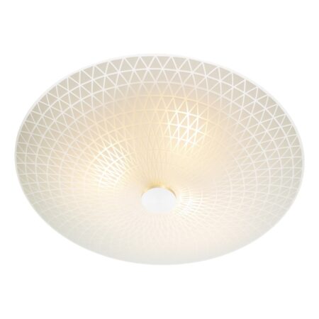 Colby 3 Light Glass Flush