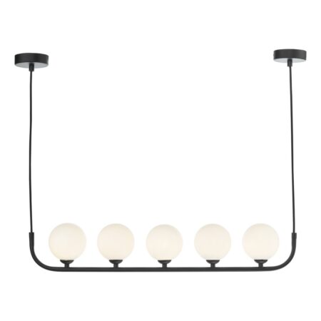 Cradle 5 Light Bar Pendant Matt With Opal Glass