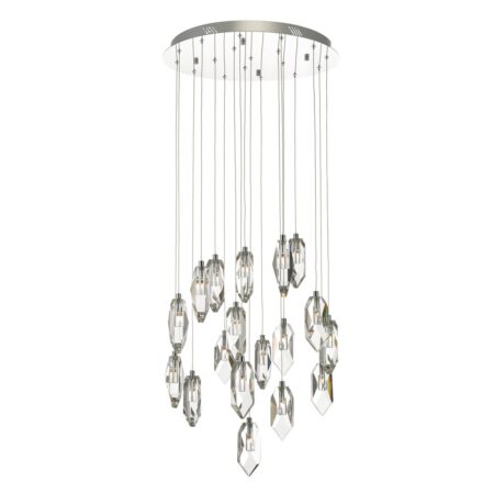 Crystal 18 Light Cluster Pendant Polished Chrome & Crystal