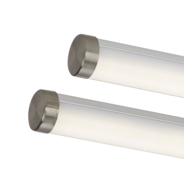 Cuisine 2 Light Bar Flush Brushed Chrome LED - Image 2