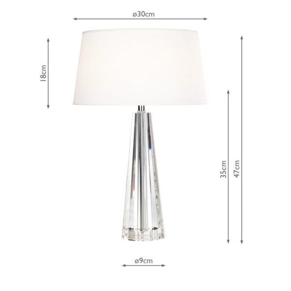 Cyprus Table Lamp Crystal With Shade - Image 5