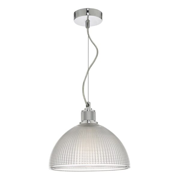 Cytheria 1 Light Pendant Chrome And Clear Glass