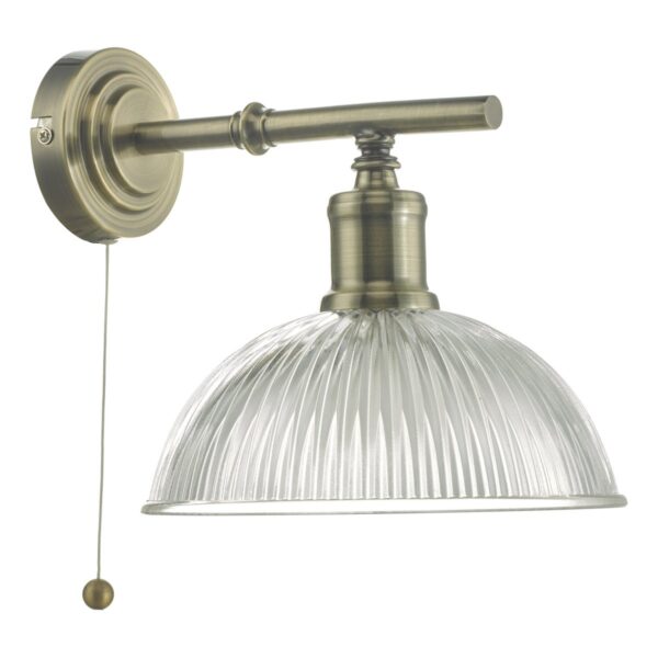 Dara Wall Light Antique Brass & Glass - Image 3