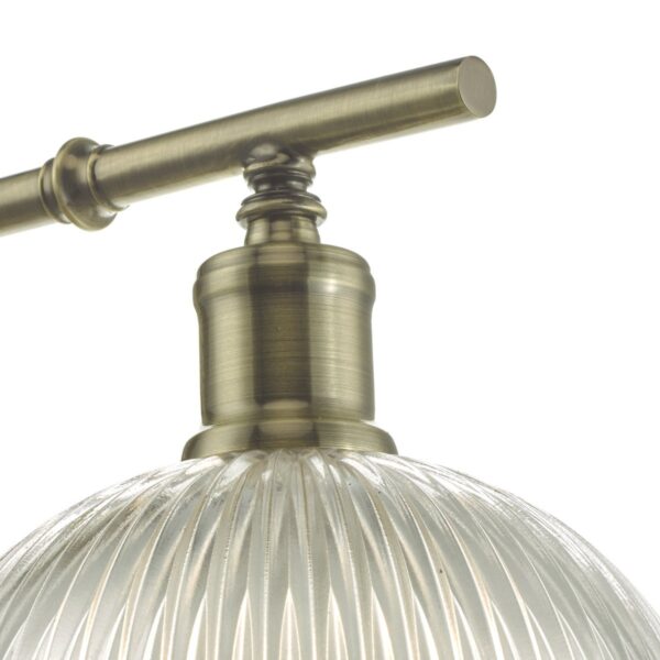 Dara Wall Light Antique Brass & Glass - Image 4