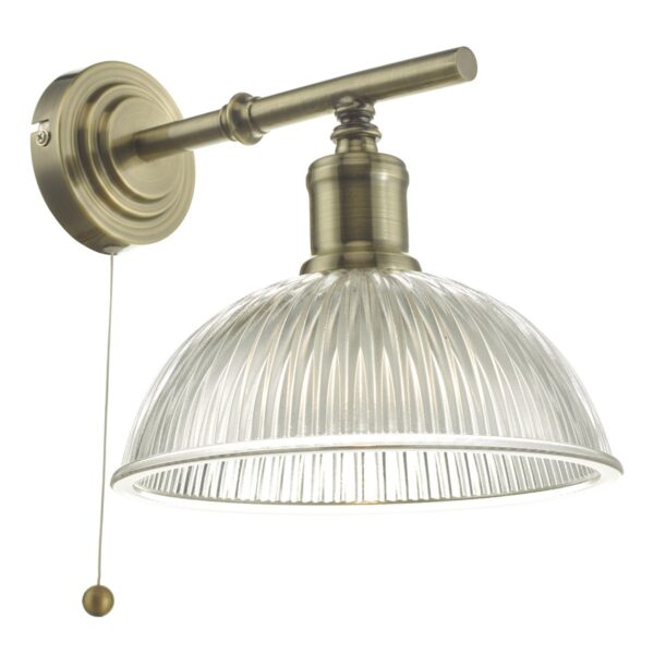 Dara Wall Light Antique Brass & Glass - Image 5