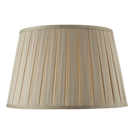 Degas Taupe Faux Silk Tapered Drum Shade 40cm
