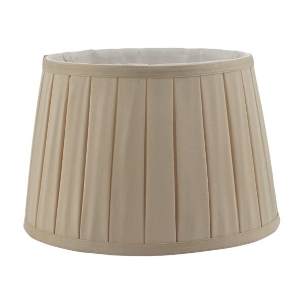 Degas Taupe Faux Silk Tapered Drum Shade 45cm - Image 2