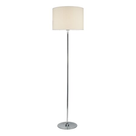 Delta Floor Lamp Polished Chrome With Shade