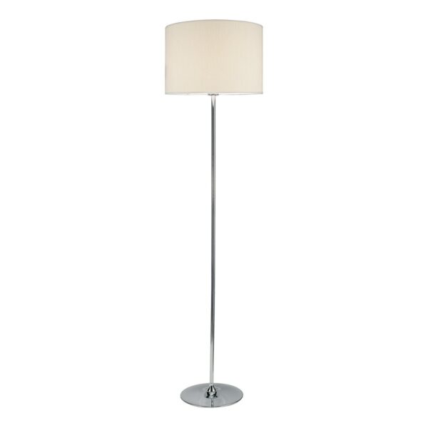 Delta Floor Lamp Polished Chrome With Shade