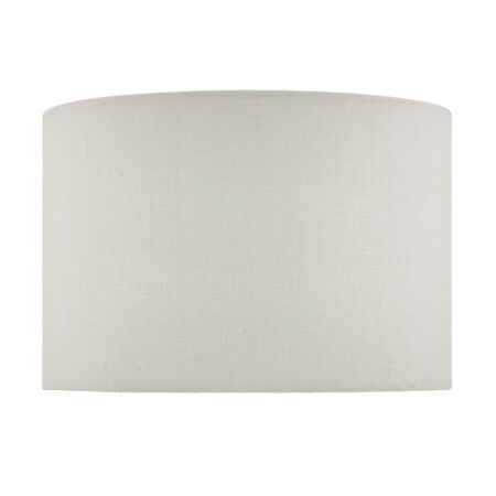 Digby White Linen Drum Shade 28cm