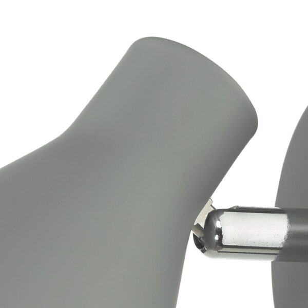 Diza Single Wall Spotlight Matt Grey - Image 4