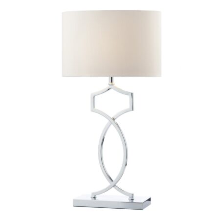 Donovan Table Lamp Polished Chrome complete with Shade