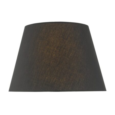 Dwayne Black Linen Tapered Drum Shade 38cn