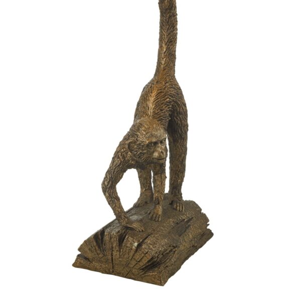 Dwayne Monkey Table Lamp Bronze With Shade - Image 4