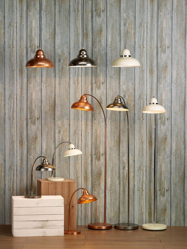 Dynamo 1 Light Pendant Cream and Polished Chrome - Image 6