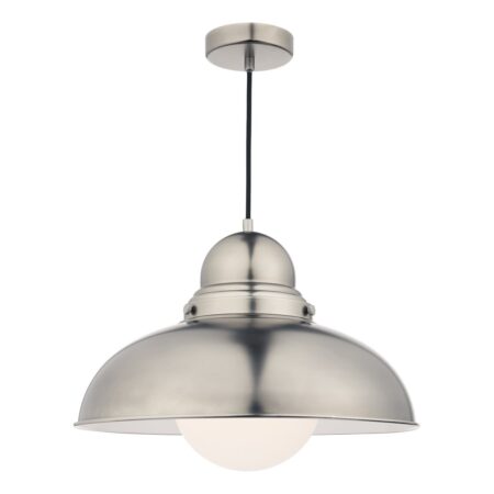 Dynamo 1 Light Large Pendant Antique Chrome