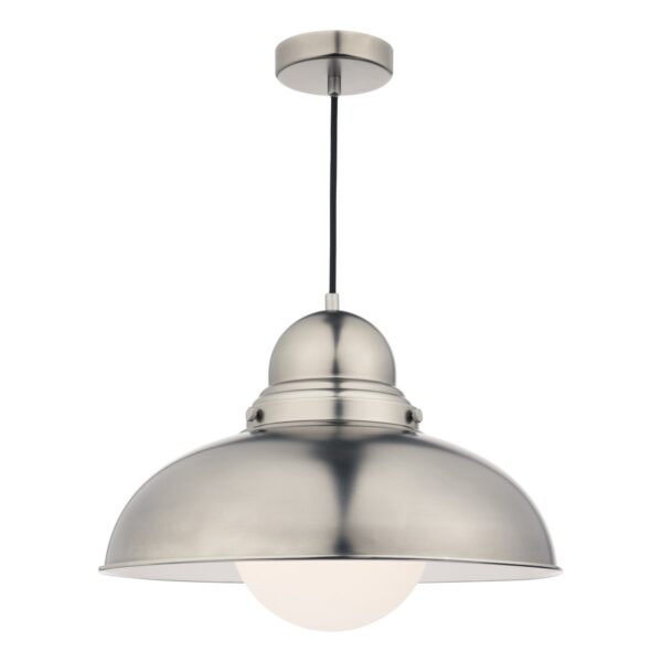 Dynamo 1 Light Large Pendant Antique Chrome