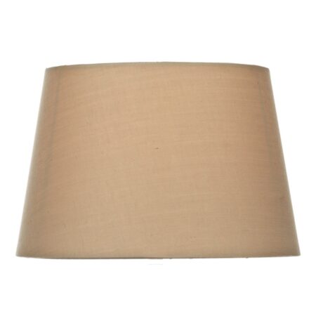 Edith Taupe Faux Silk Tapered Drum Shade 23cm