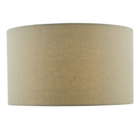 Edmond Grey Faux Silk Drum Shade 35cm