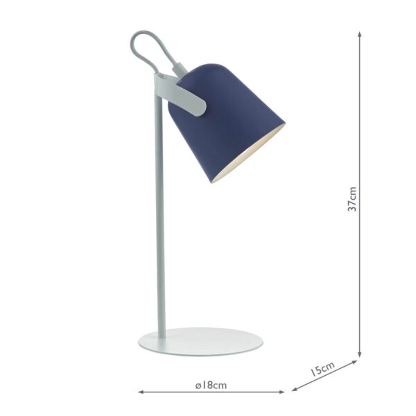 Effie Task Lamp Blue & White - Image 3
