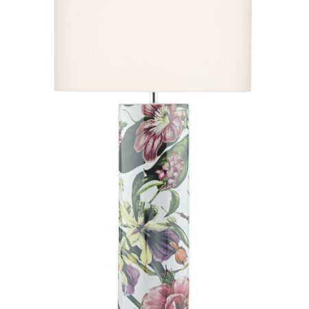 Elana Table Lamp Tropical Print Ceramic Base Only