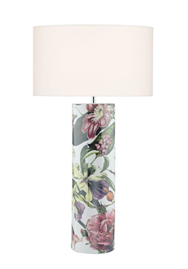 Elana Table Lamp Tropical Print Ceramic Base Only