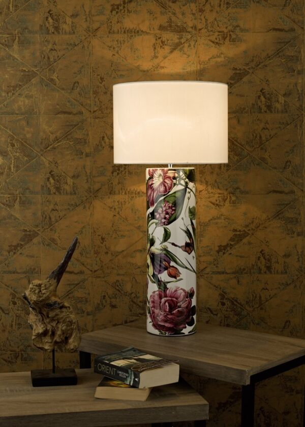 Elana Table Lamp Tropical Print Ceramic Base Only - Image 5