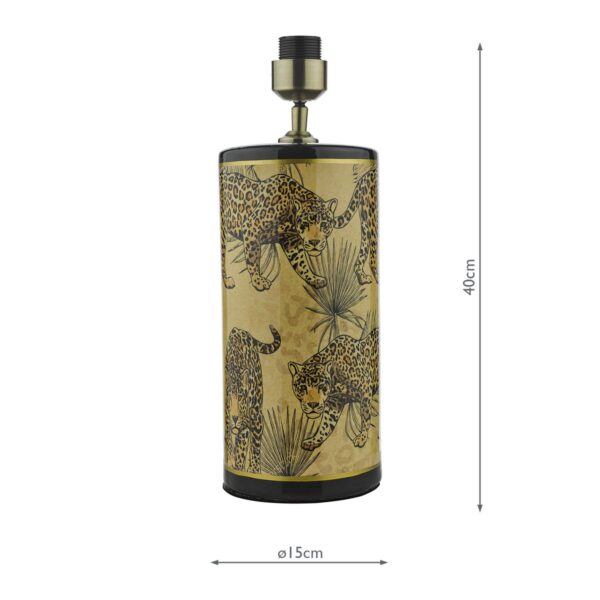 Eliza Table Lamp Leopard Motif In Gold Base Only - Image 7