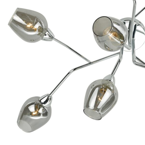 Eloise 9 Light Semi Flush Polished Chrome & Glass - Image 6