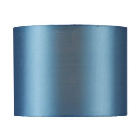 Elsa Blue Faux Silk Drum Shade 25cm