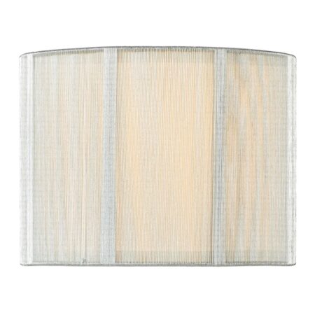 Elsa Silver String Cotton Drum Shade 25cm