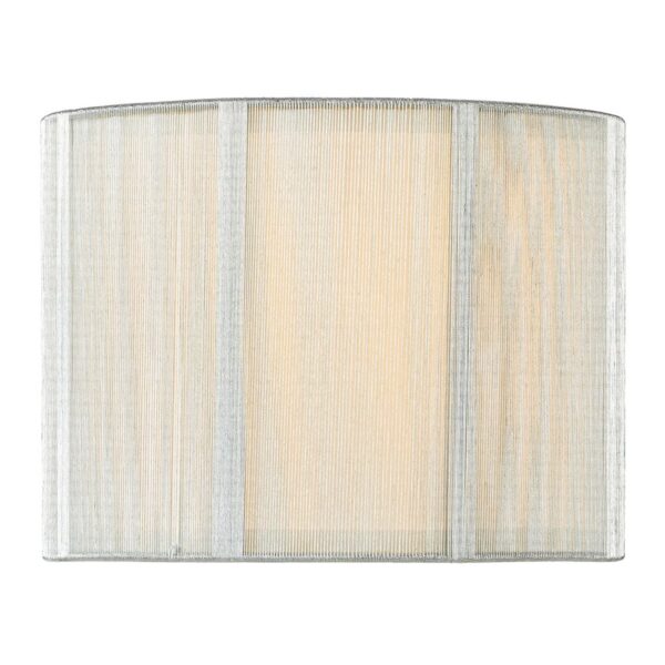Elsa Silver String Cotton Drum Shade 25cm
