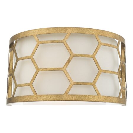 Epstein 1 Light Wall Light Gold & Ivory