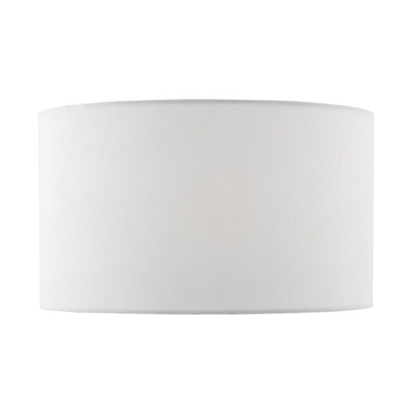 Erebus White Linen Drum Shade 35cm