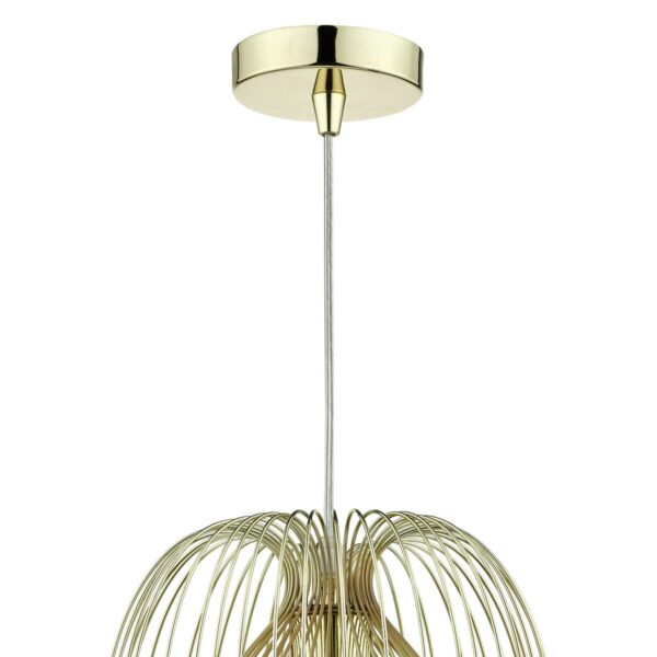 Ero 1 Light Pendant  Gold - Image 3