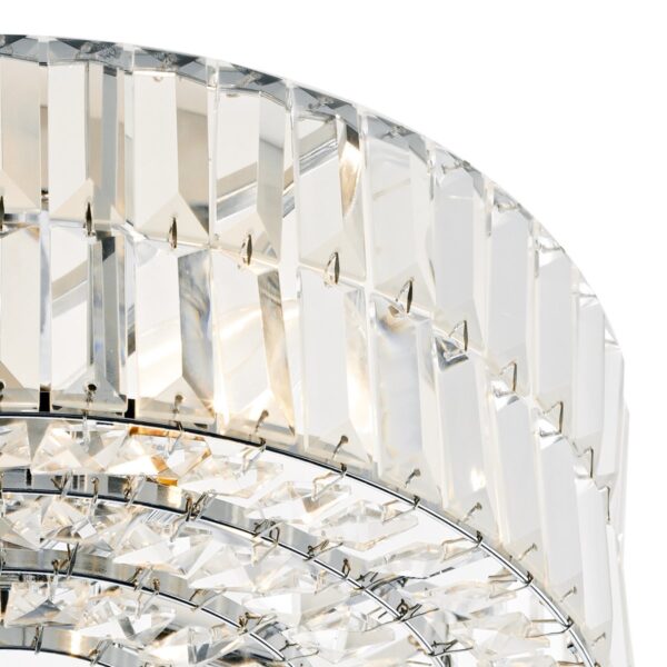Errol Crystal Semi Flush Fitting Polished Chrome - Image 3