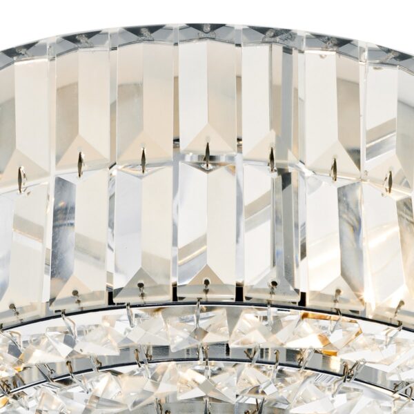 Errol Crystal Semi Flush Fitting Polished Chrome - Image 4
